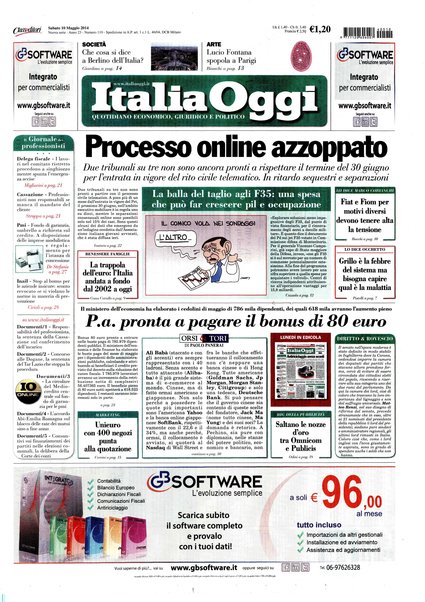 Italia oggi : quotidiano di economia finanza e politica